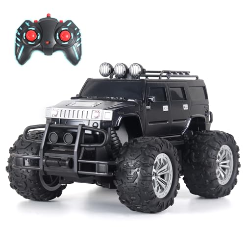 Popsugar of roadway rechargeable remote control car. Rc car monster truck. 4 headlight mode. Lithium battery. C- type charging. Remote control car for kids. Built in India, red