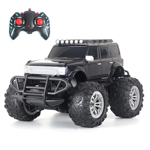 Popsugar of roadway rechargeable remote control car. Rc car monster truck. 4 headlight mode. Lithium battery. C- type charging. Remote control car for kids. Built in India, red