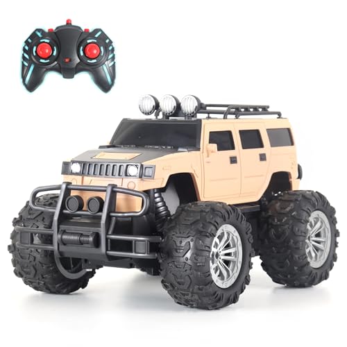 Popsugar of roadway rechargeable remote control car. Rc car monster truck. 4 headlight mode. Lithium battery. C- type charging. Remote control car for kids. Built in India, red