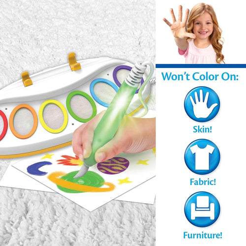Crayola color wonder magic light brush, mess free painting station for kids, for kids, for kids, toddler toy and activity, age 3, 4, 5.  multicolor